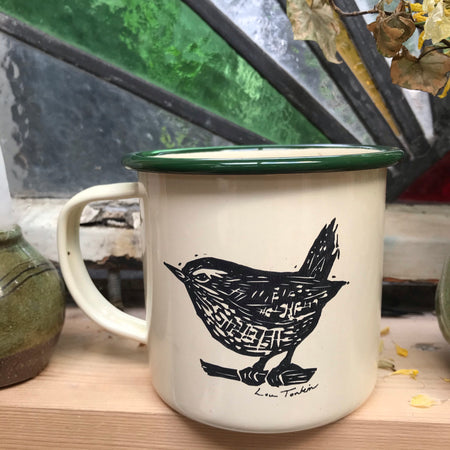 Wren enamel mug