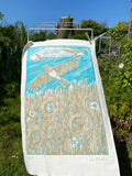 Skylark tea towel