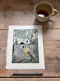 That beautiful Summer- goldfinch print by Lou Tonkin