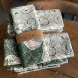Chough Flight-organic cotton tea towel by Lou Tonkin