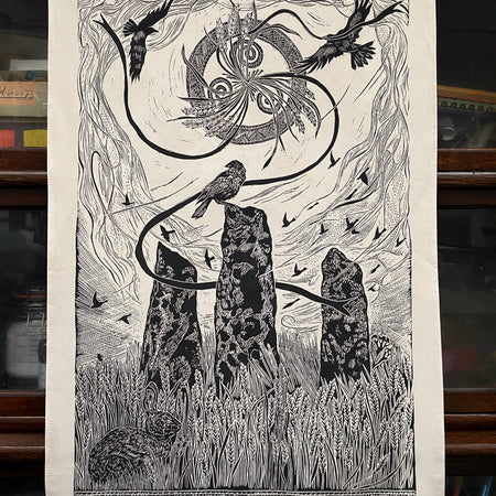 ‘Of Three’ organic cotton tea towel