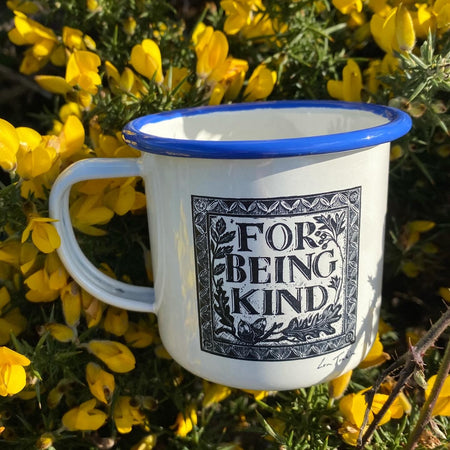 For Being Kind enamel mug