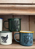 Oak enamel mug