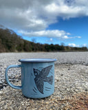 Sparrow enamel mug