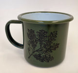 Oak enamel mug