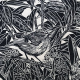 Goldcrest original limited edition print by Lou Tonkin