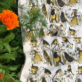 Hedgerow teatowels yellow