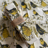 Hedgerow teatowels yellow