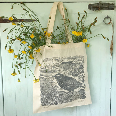 Rock pipit tote bag