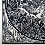 Goldcrest original limited edition print by Lou Tonkin