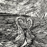Storm Swans print