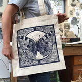 Tortoiseshell Butterfly Organic tote bag by Lou Tonkin